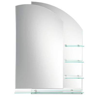 Laloo H00165- Double Layer Mirror with 4 Shelves Right Hand | FaucetExpress.ca