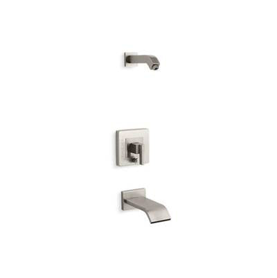 Kohler T14664-4L-BN- Loure® Rite-Temp® bath and shower trim set with push-button diverter, less showerhead | FaucetExpress.ca