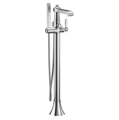 Moen S931- Flara One-Handle Freestanding Floor Mount Tub Filler with Handshower, Chrome