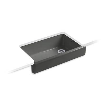 Kohler 6488-58- Whitehaven® 35-1/2'' x 21-9/16'' x 9-5/8'' Undermount single-bowl farmhouse kitchen sink | FaucetExpress.ca