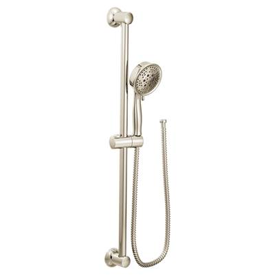 Moen 3667EPNL- Handheld Showerhead with 69-Inch-Long Hose Featuring 30-Inch Slide Bar, Polished Nickel