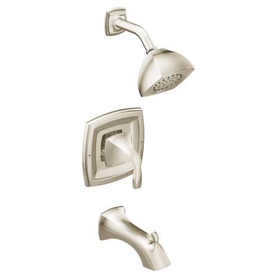 Moen T2693EPNL- Voss Posi-Temp Pressure Balancing Eco-Performance Tub and Shower Trim Kit, Valve Required, Polished Nickel