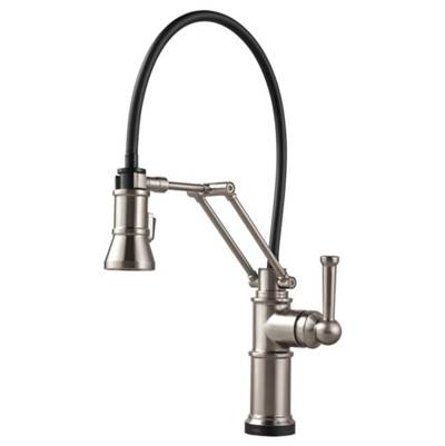 Brizo 64225LF-SS- Single Handle Articulating Arm Kitchen Faucet With Smarttouc | FaucetExpress.ca