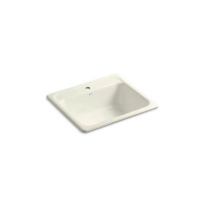 Kohler 5964-1-96- Mayfield 25'' x 22'' x 8-3/4'' top-mount single-bowl kitchen sink with single faucet hole | FaucetExpress.ca