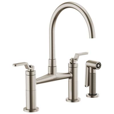 Brizo 62544LF-SS- Arc Spout Bridge, Industrial Handle | FaucetExpress.ca