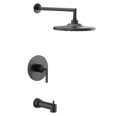 Moen UTS22003EPBL- Arris M-Core 2-Series Eco Performance 1-Handle Tub And Shower Trim Kit In Matte Black (Valve Sold Separately)