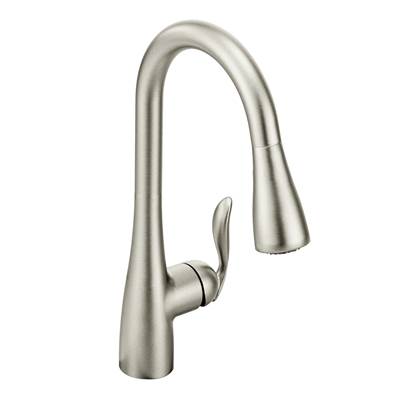 Moen 7594SRS- Arbor Single-Handle Pull-Down Sprayer Kitchen Faucet with Reflex in Spot Resist Stainless