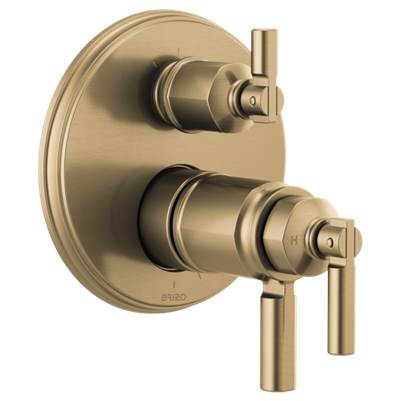 Brizo T75576-GL- Tempassure Thermostatic Valve With Integrated 3-Function Div | FaucetExpress.ca