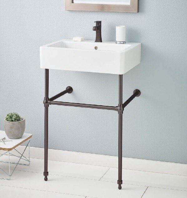 Cheviot 1230/23-WH-1/575-BK- NUOVELLA Console Sink - FaucetExpress.ca