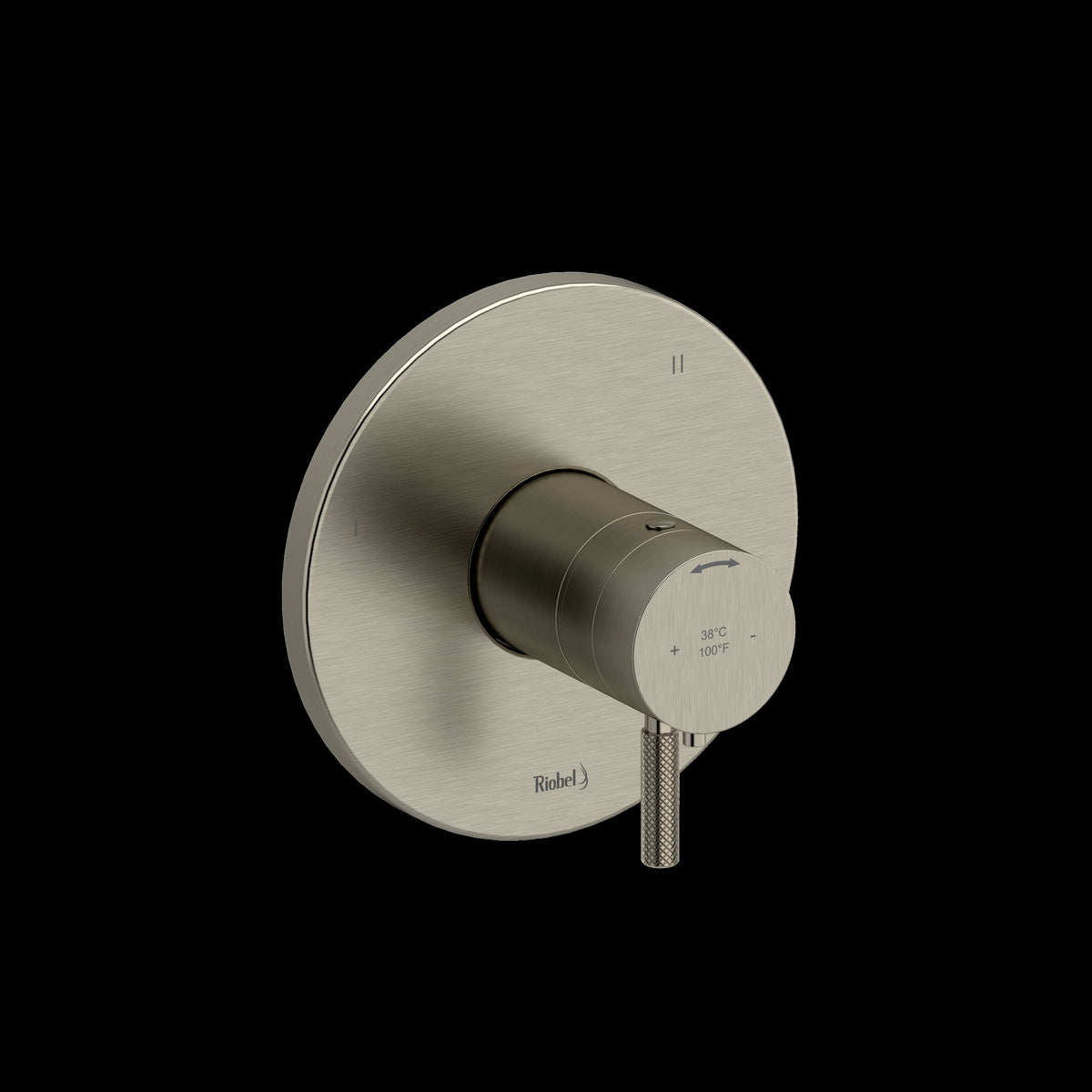 Riobel TRUTM47KNBN- 3-way no share Type T/P (thermostatic/pressure balance) coaxial valve trim