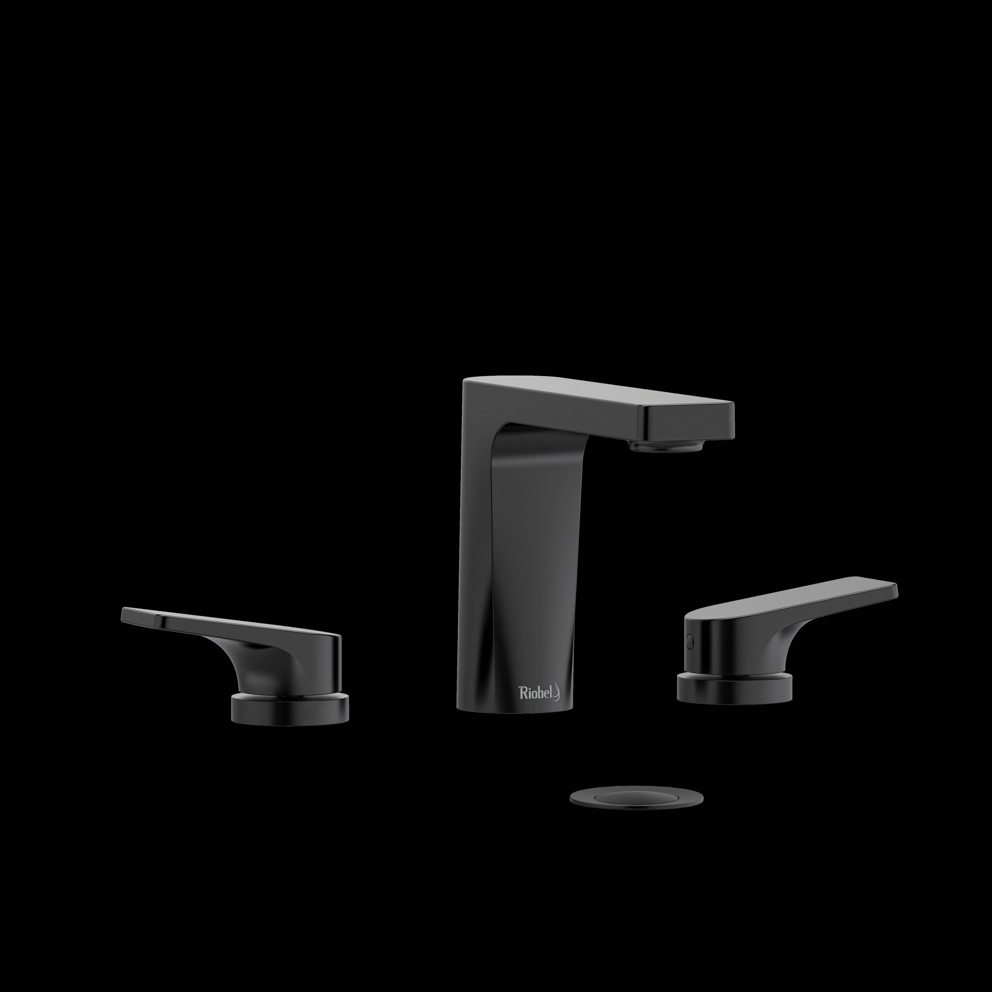 Riobel OD08BK- 8" lavatory faucet