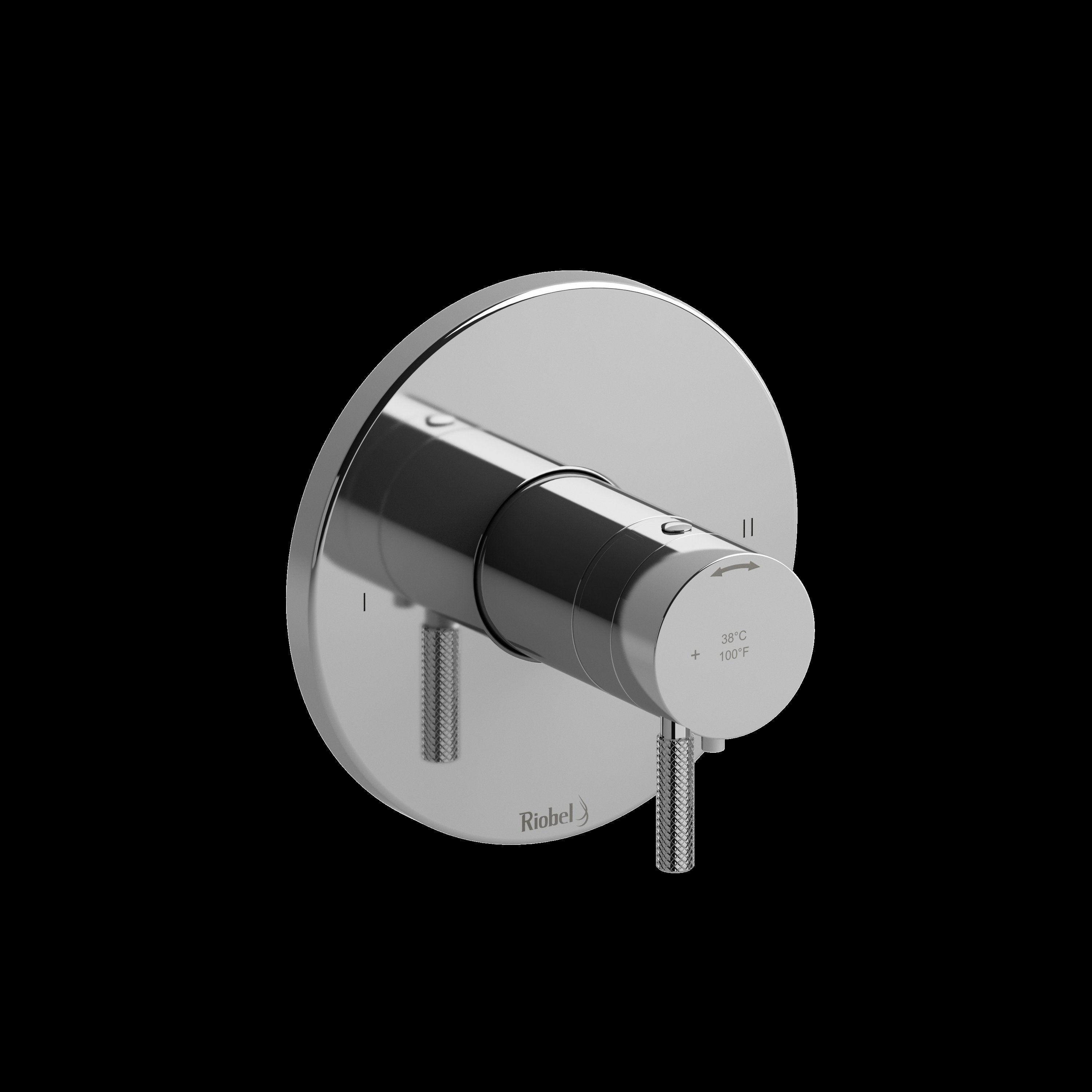 Riobel TRUTM44KNC- 2-way no share Type T/P (thermostatic/pressure balance) coaxial valve trim