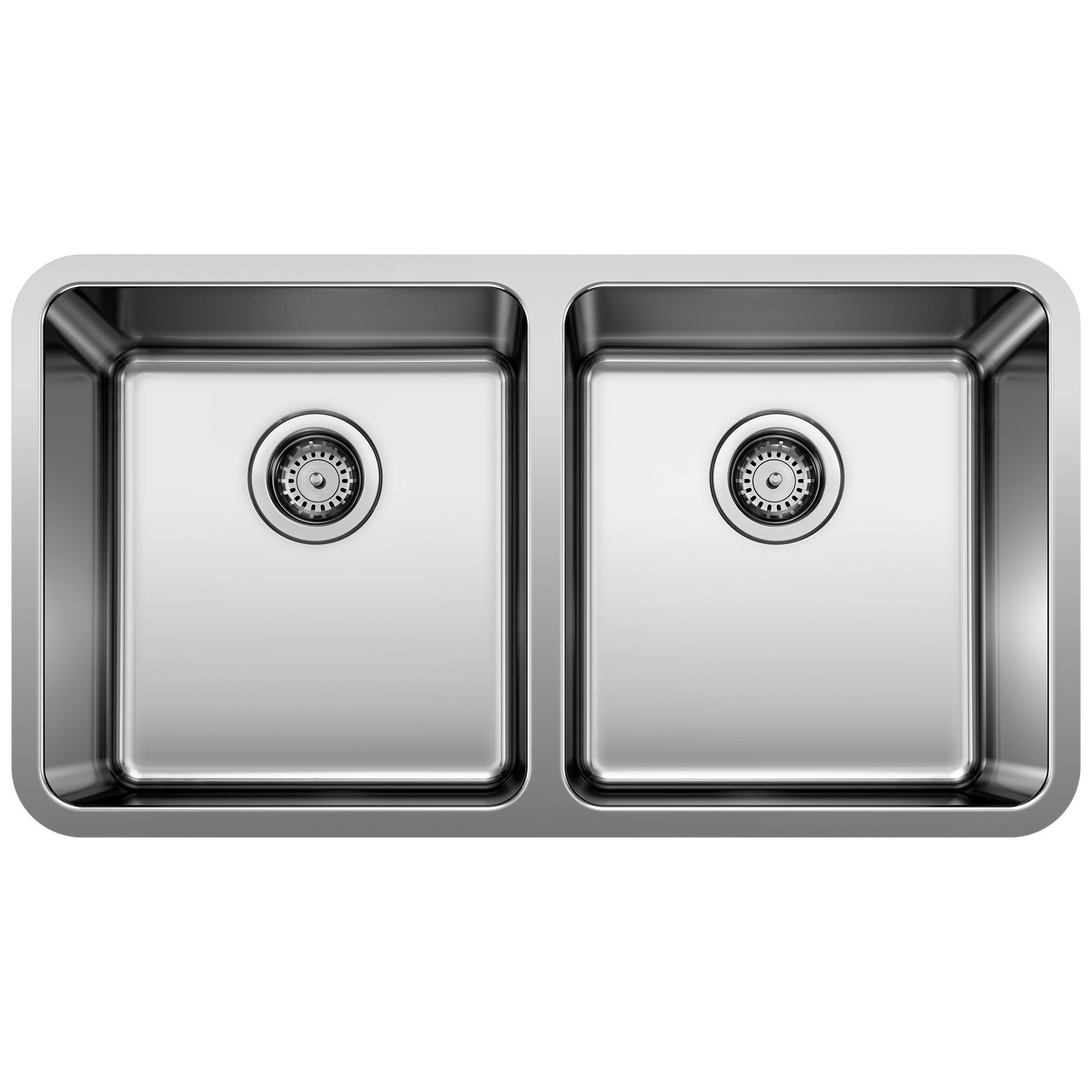 Blanco 402243- FORMERA U 2 Double Bowl Undermount Kitchen Sink ...