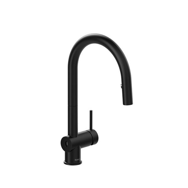 Riobel AZ211BK- Azure Pull-Down Touchless Kitchen Faucet With C-Spout - FaucetExpress.ca