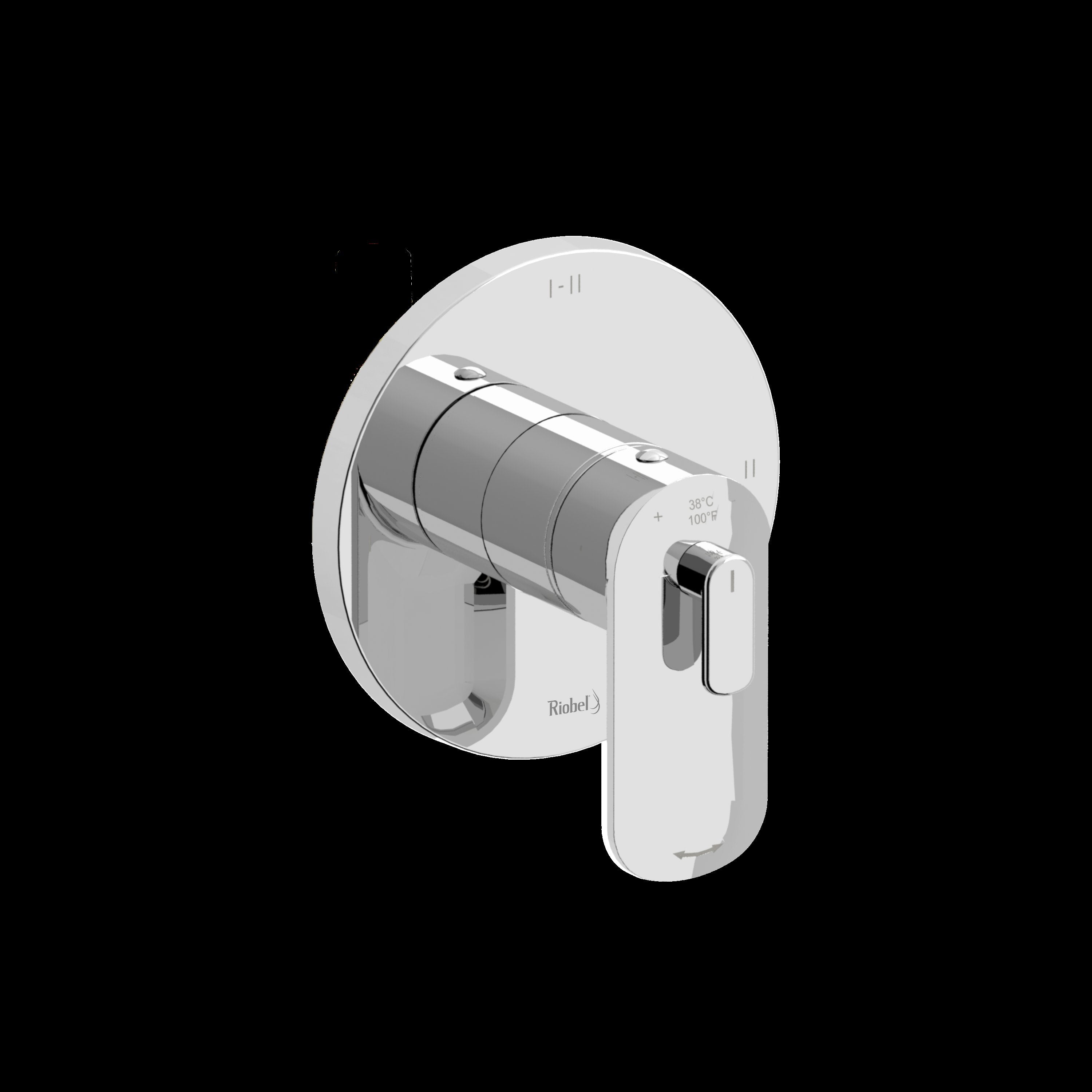 Riobel Pro TEV93C- 2-way Type T/P (thermostatic/pressure balance) coaxial valve trim - FaucetExpress.ca