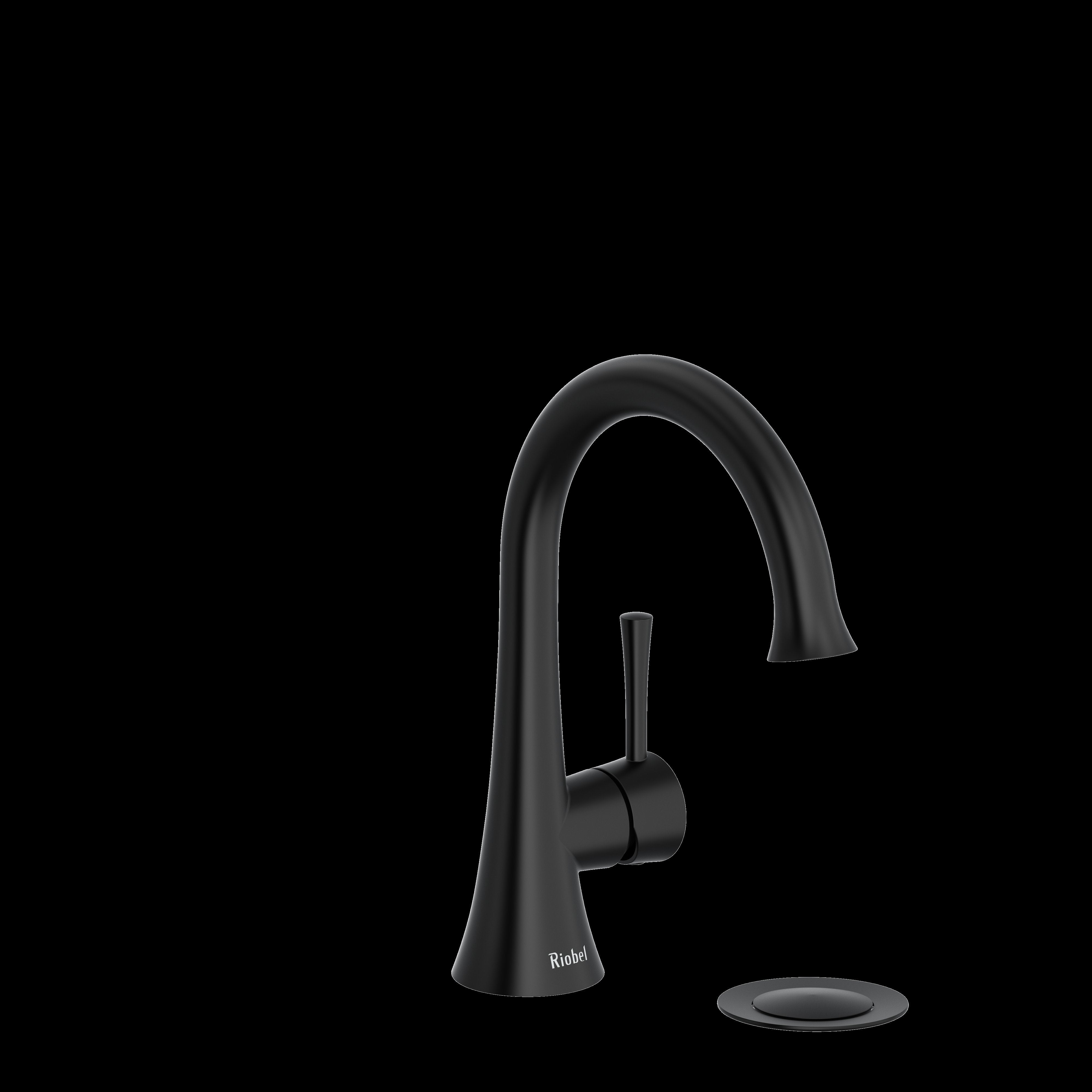 Riobel ED01BK- Single hole lavatory faucet