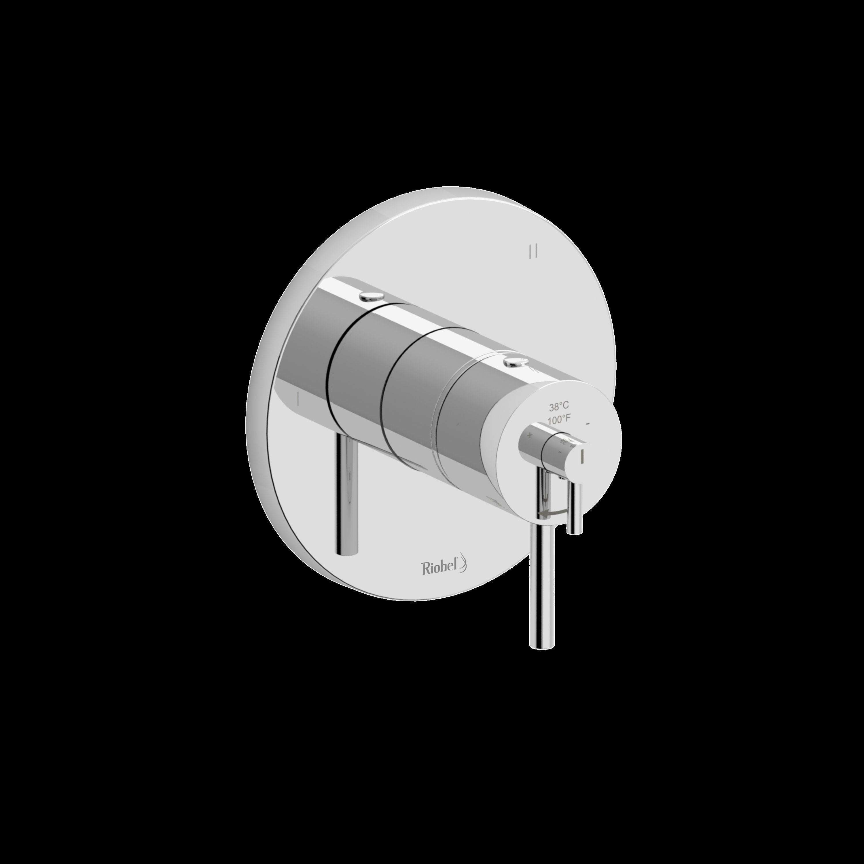 Riobel Pro TCO95C- 3-way Type T/P (thermostatic/pressure balance) coaxial valve trim - FaucetExpress.ca