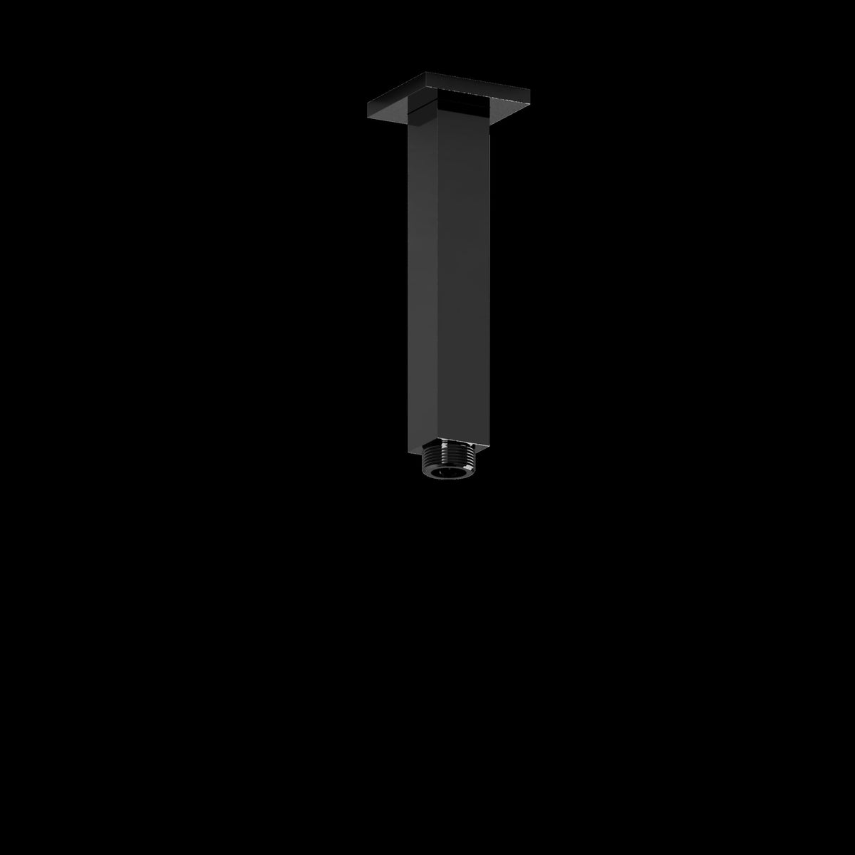 Riobel 548BK- 15 cm (6") vertical square shower arm