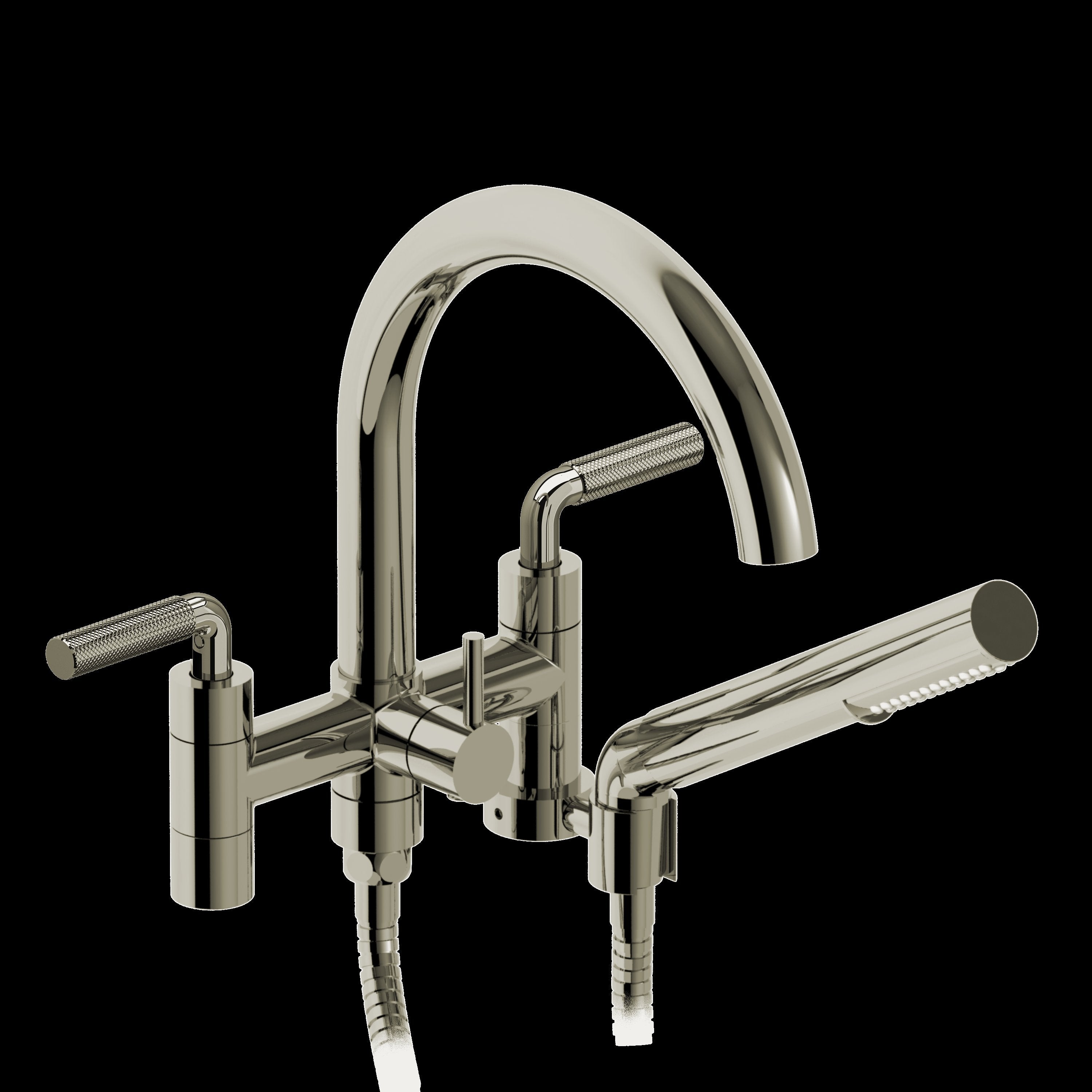 Riobel RU06LKNPN- 6" tub filler with hand shower