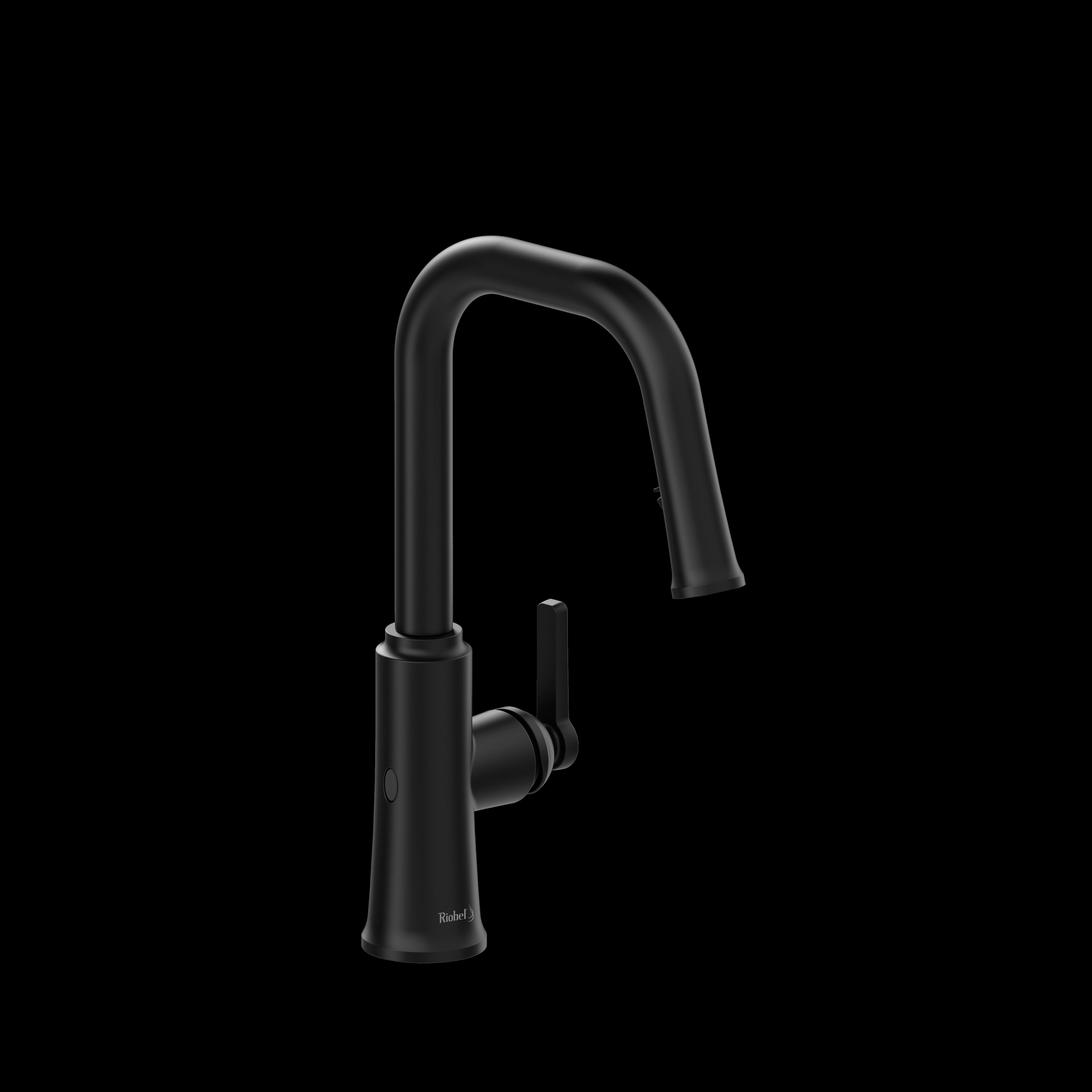 Riobel TTSQ111BK- Trattoria touchless kitchen faucet with spray