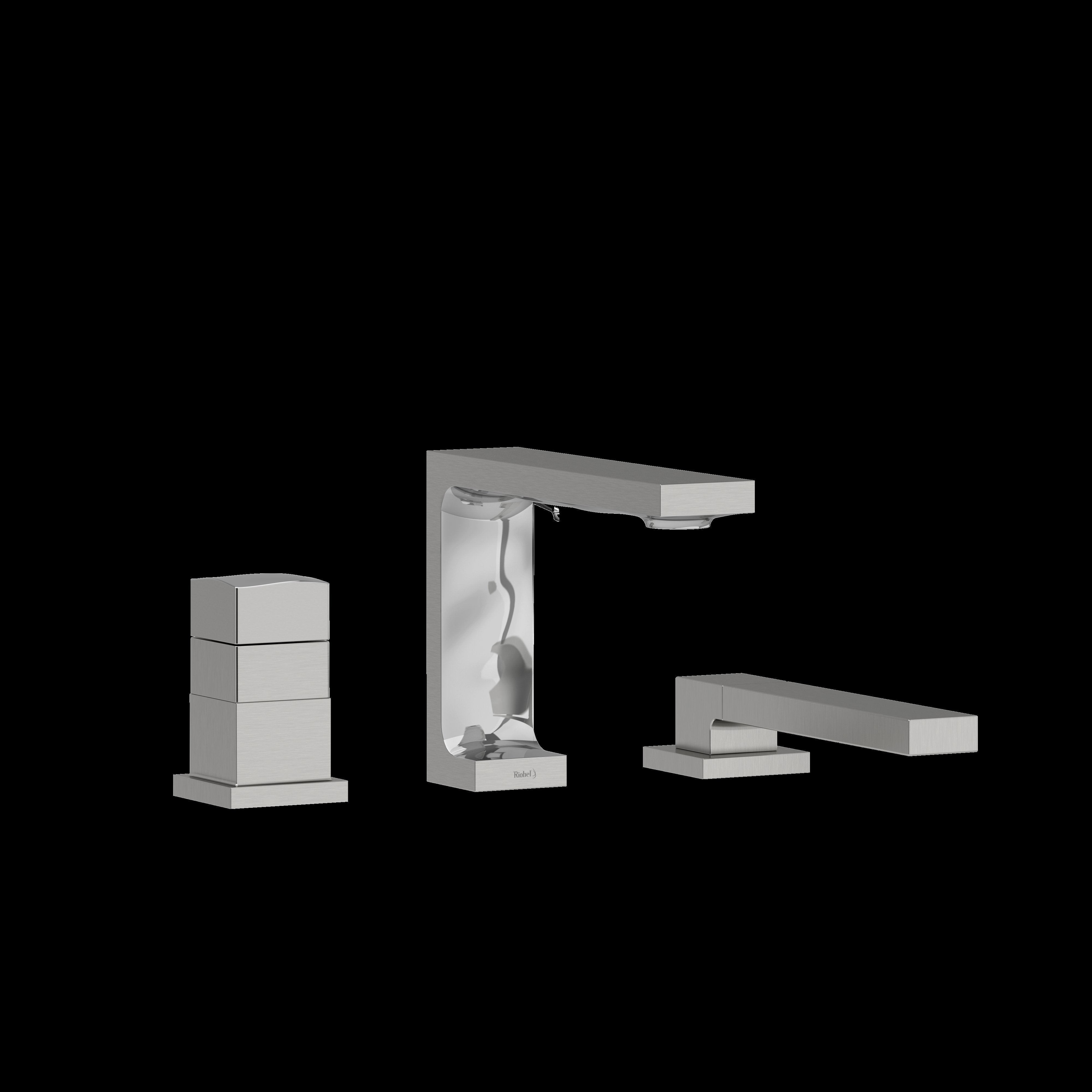 Riobel RF19BC- 2-way 3-piece Type T (thermostatic) coaxial deck-mount tub filler with hand shower