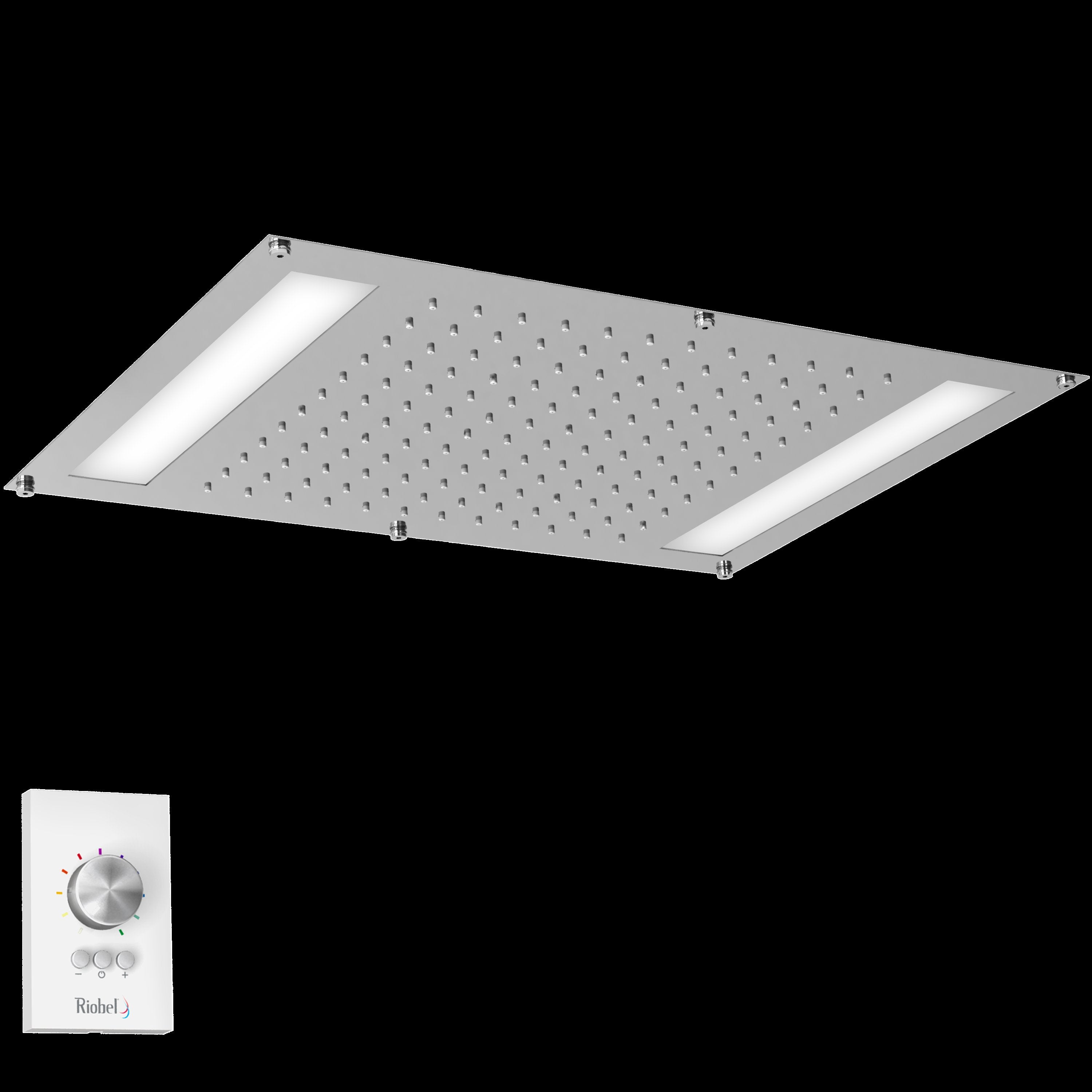 Riobel 476C- 42 cm X 56 cm (22" x 16) built-in shower head with LED light