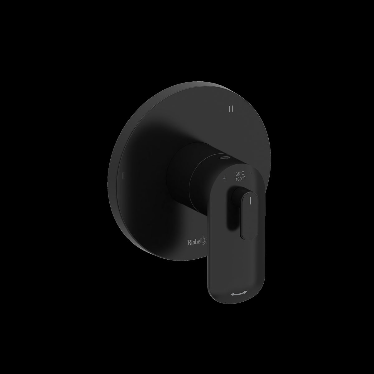 Riobel Pro TEV95BK- 3-way Type T/P (thermostatic/pressure balance) coaxial valve trim - FaucetExpress.ca